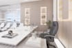 model and render a modern luxury office interior in 3d