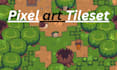 pixel art tileset game art sprite sheet rpg maker tilemap top down 8bit rpg game