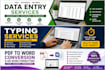 do data entry and typing work in ms word