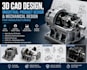 do 3d cad design, industrial product design, mechanical design for manufacturing
