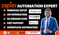 build zapier webhook integrations and zapier automation