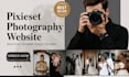 design, redesign, customize, and create pixieset website and photography website