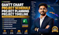 create a professional gantt chart, project schedule, project timeline