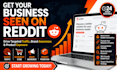 make reddit seo post for business brand marketing ecommerce site product link