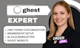 build ghost cms website setup ghost newsletter ghost theme ghost podcast
