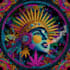 create psychedelic, cannabis, trippy, stoner in