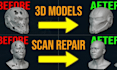 repair broken stl file modify custom 3d model edit stl 3d scan cleanup 3d print