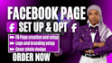create facebook business page, fb page design, and setup