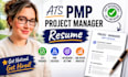 write ats pmp project manager resume that gets interviews and job offers