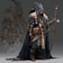 create fantasy character game concept for game or book