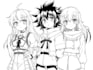 sketch characters into anime style