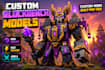 make high quality models in blockbench