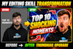 design high crt youtube thumbnail for gaming ,finance ,vlog