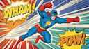 make a comic superhero pop art or marvel style