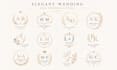 design an elegant wedding logo, monogram and initials