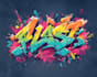 draw custom street style graffiti logo