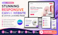 design a responsive canva website canva landing page canva website canva