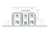 design luxury classical villa elevation and facade