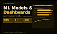 build python scripts, data dashboards, and ml models