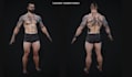 mod male mesh character, aaa character, low poly add texturing, retoplogy uv map