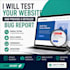 test your website and provide a detailed bug report
