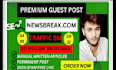create high da dr  guest post backlinks with seo quality serv