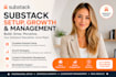 setup substack account and design substack newsletter and promotion