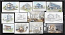 draw digital architectural sketches and illustrations