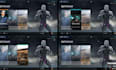 design unity game UI , unreal engine UI UX, 2d 3d menu hud, mobile PC