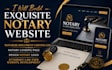 build exquisite notary website, notarise documents  design notary landing page
