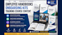 do employee handbooks, onboarding kits, facilitator guides and elearning content