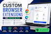 build custom browser extensions for chrome and edge