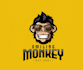 create modern monkey logo design