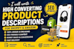 high converting amazon product description writing