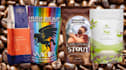 create coffee packaging, bag, pouch and label design