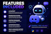 develop a custom discord bot with moderation, ai and roles