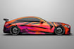 wrap design livery racing car