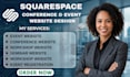 design squarespace conference website squarespace event website design