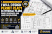 design permit ready electrical plans, panel schedules and load calculations