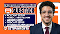 setup substack account design substack newsletter design beehiive website fully