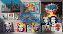 create graffiti pop art canvas designs and murals