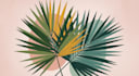 design abstract printable tropical palm leaf wall art