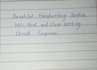 do beautiful handwritting and handwritten letters