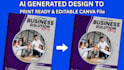 convert ai generated design into editable canva file