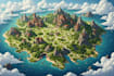 paint a fabulous fantasy map art for your needs