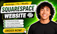 redesign squarespace website fix squarespace website modify squarespace website