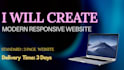create responsive website using HTML, CSS and react