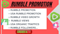do organic rumble video promotion, rumble channel, rumble views