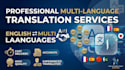professionally translate english to multiple languages