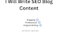 write website content and blog posts